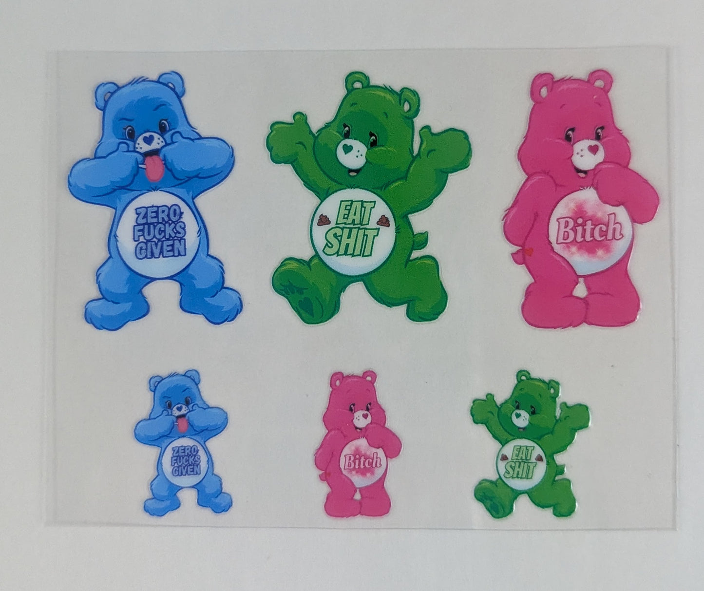 Mini Tumbler Keychain UV/DTF Wraps - Mature 18+ - Naughty Bears - Multiple Designs Available