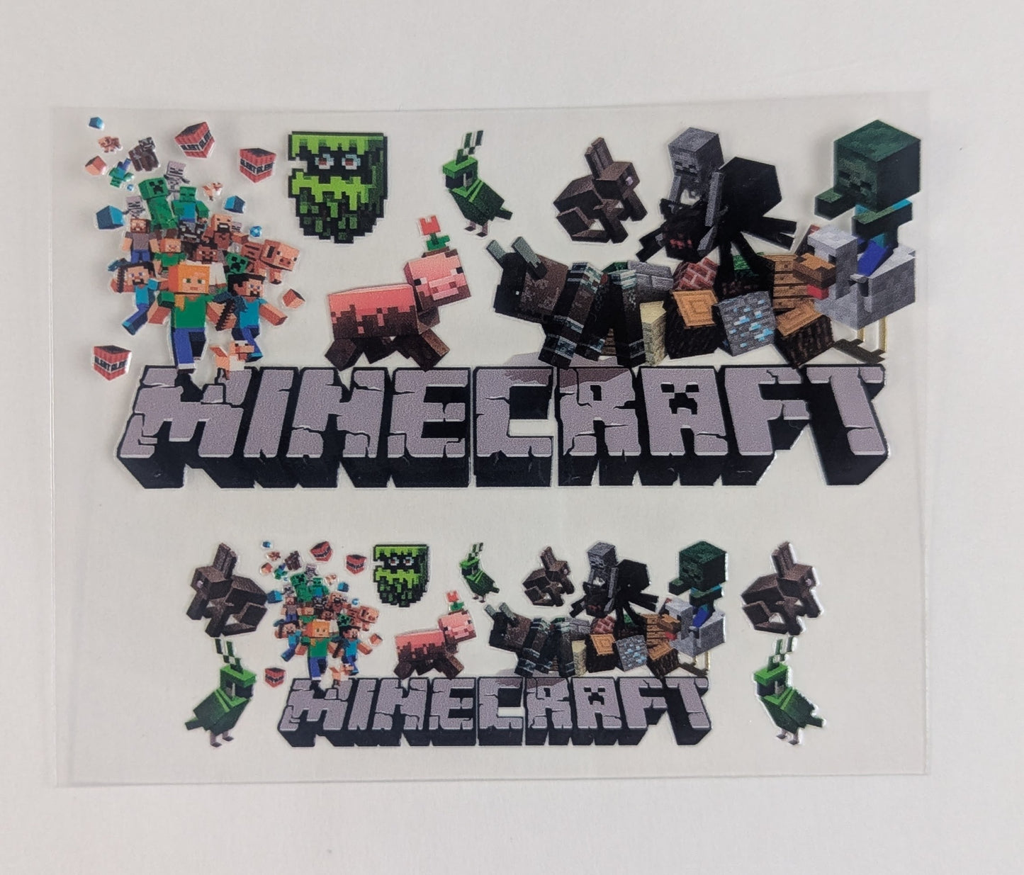 Mini Tumbler Keychain UV/DTF Wraps - Minecraft - Multiple Designs Available