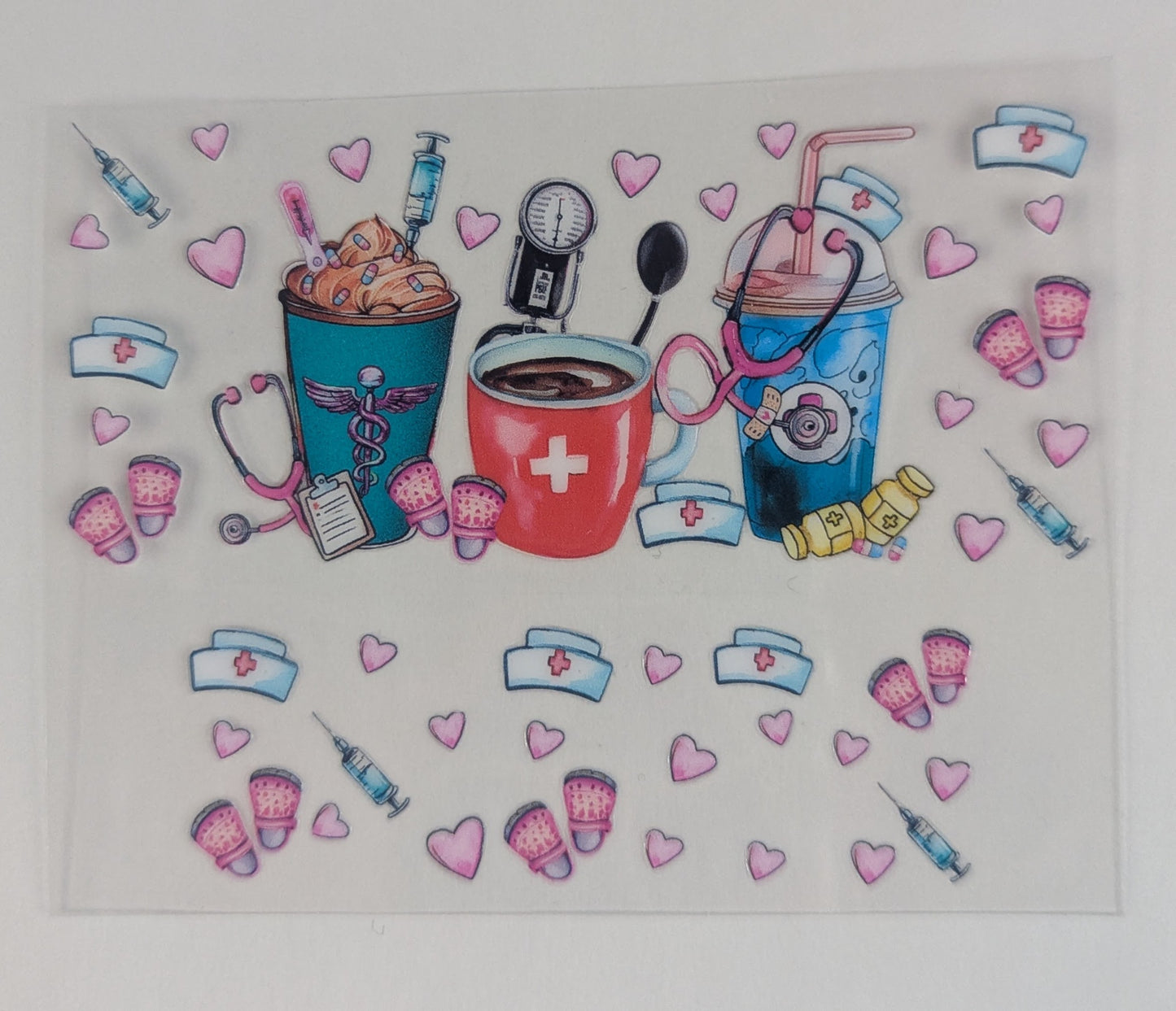 Mini Tumbler Keychain UV/DTF Wraps - Medical & Dental Field - Multiple Designs Available