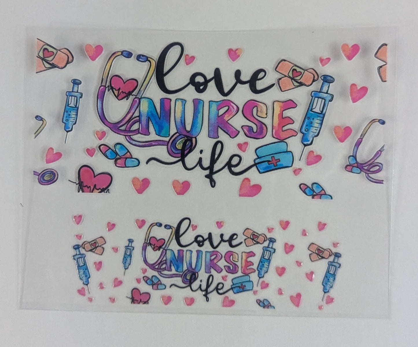 Mini Tumbler Keychain UV/DTF Wraps - Nurse - Multiple Designs Available