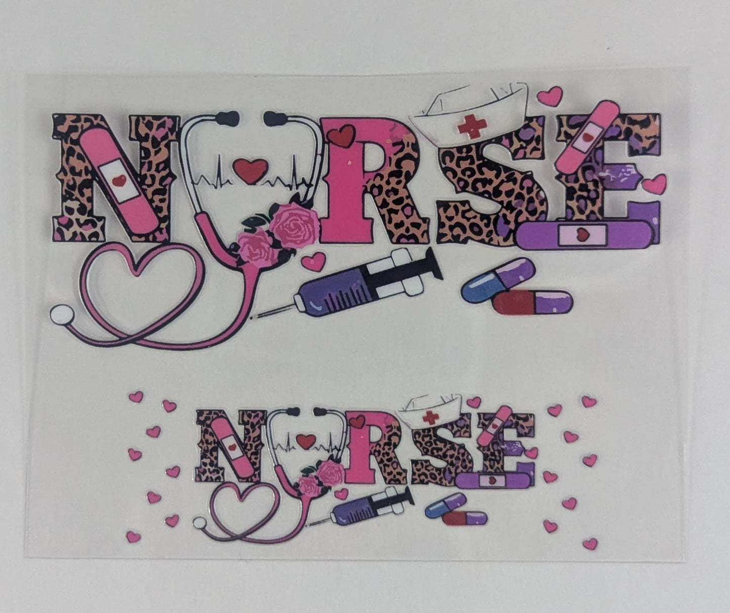 Mini Tumbler Keychain UV/DTF Wraps - Nurse - Multiple Designs Available