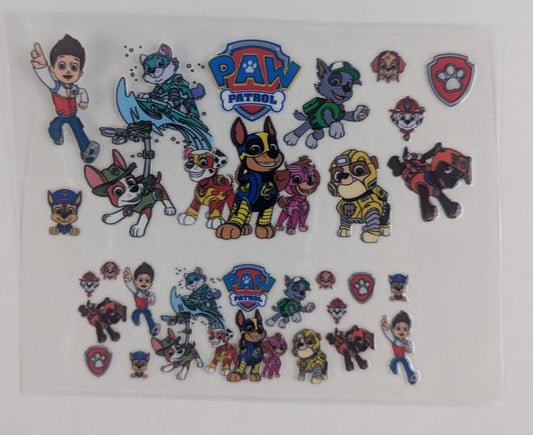 Mini Tumbler Keychain UV/DTF Wraps - Paw Patrol