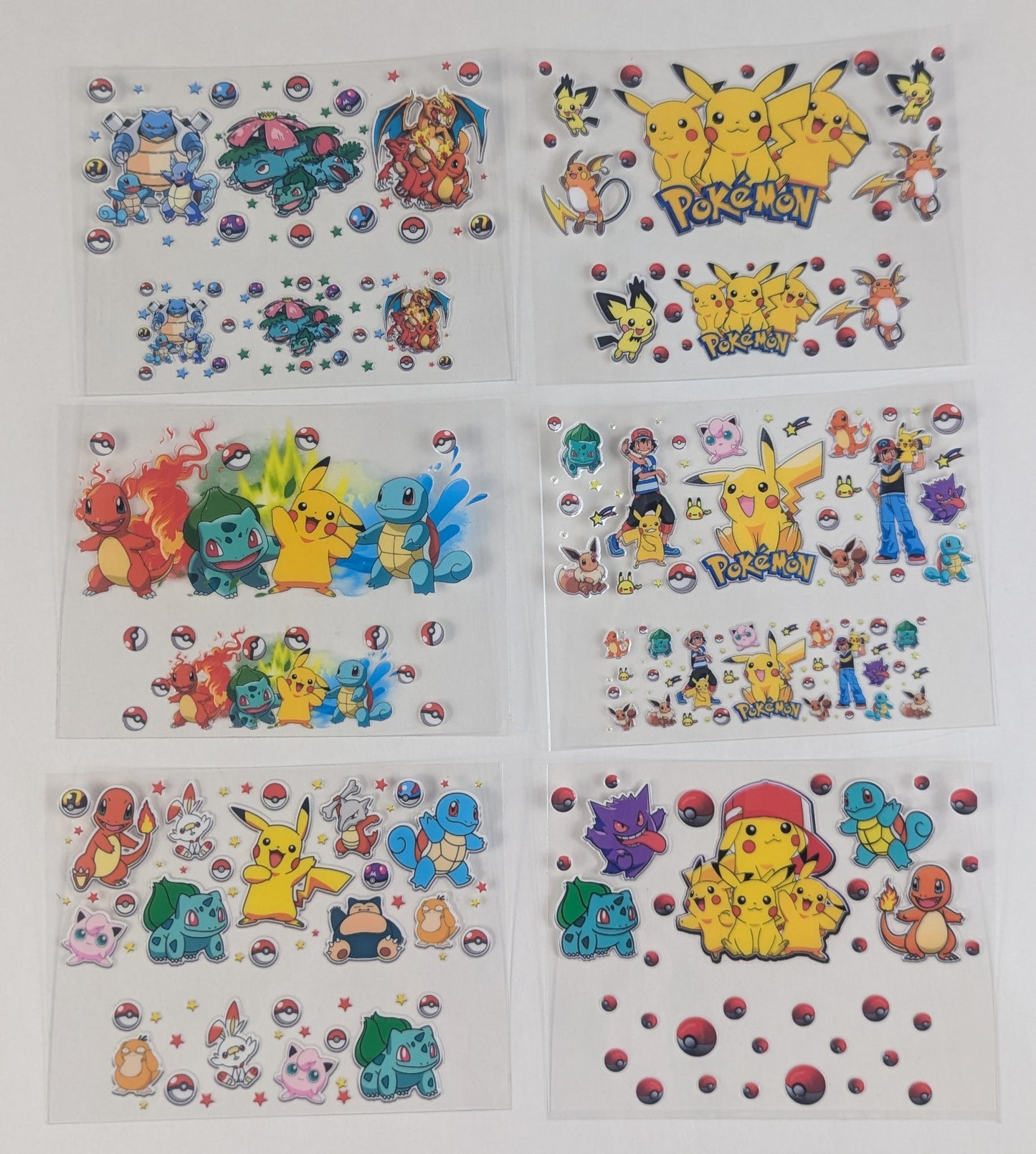 Mini Tumbler Keychain UV/DTF Wraps - Pokémon - Multiple Designs Available