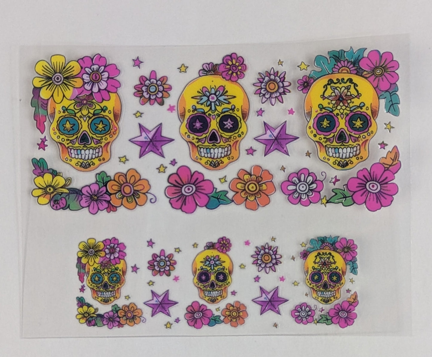 Mini Tumbler Keychain UV/DTF Wraps - Skulls - Multiple Designs Available