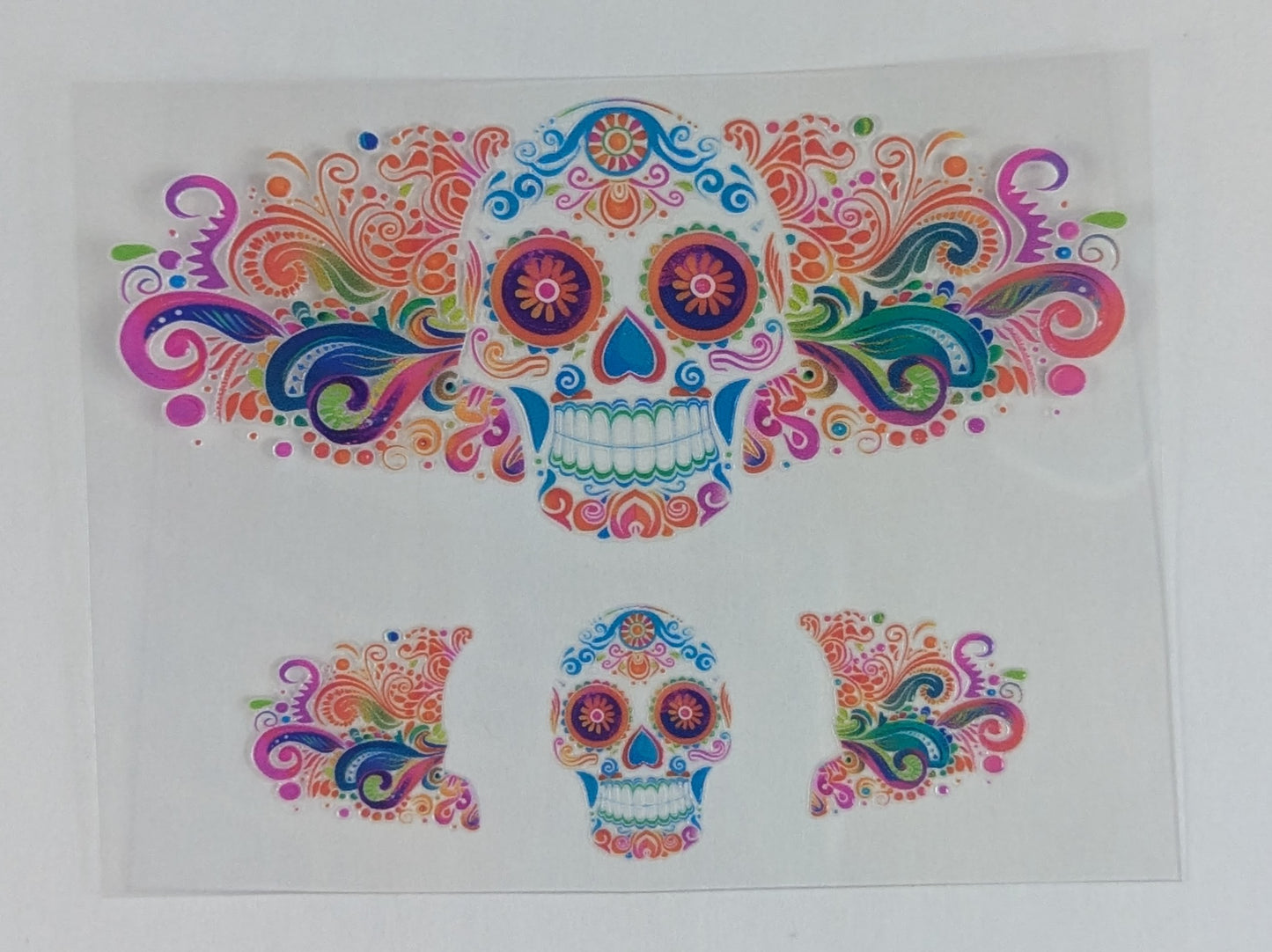Mini Tumbler Keychain UV/DTF Wraps - Skulls - Multiple Designs Available