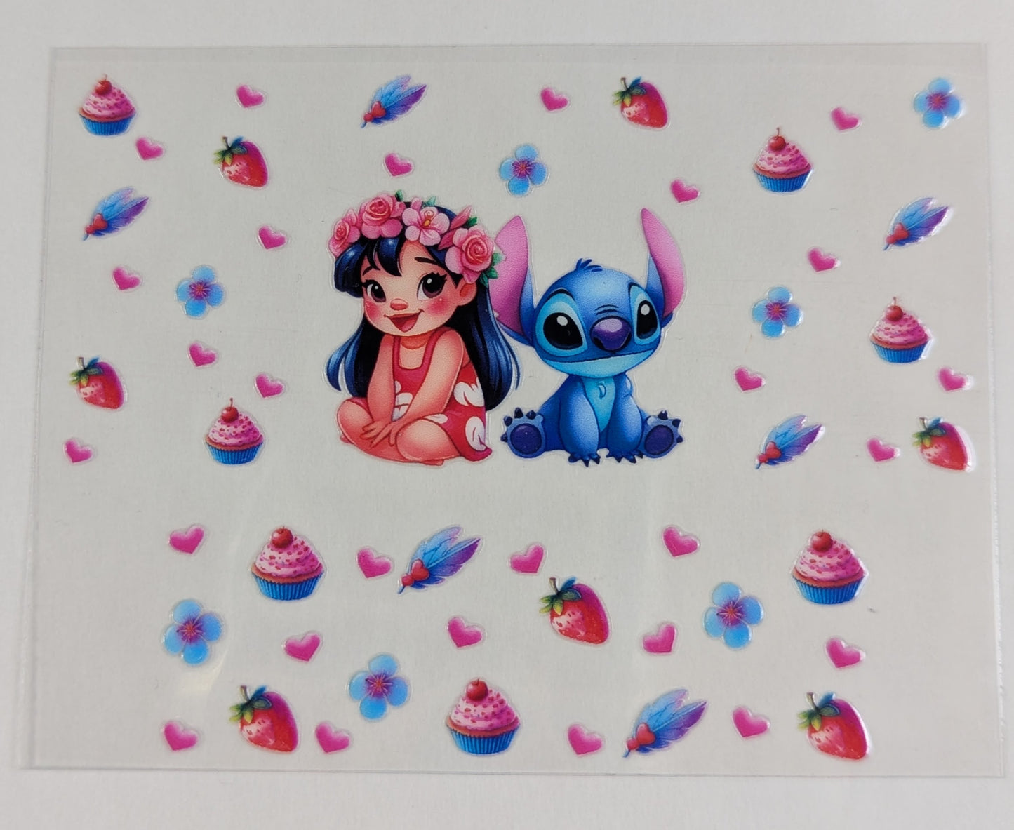 Mini Tumbler Keychain UV/DTF Wraps - Blue Alien + Girl - Multiple Designs Available