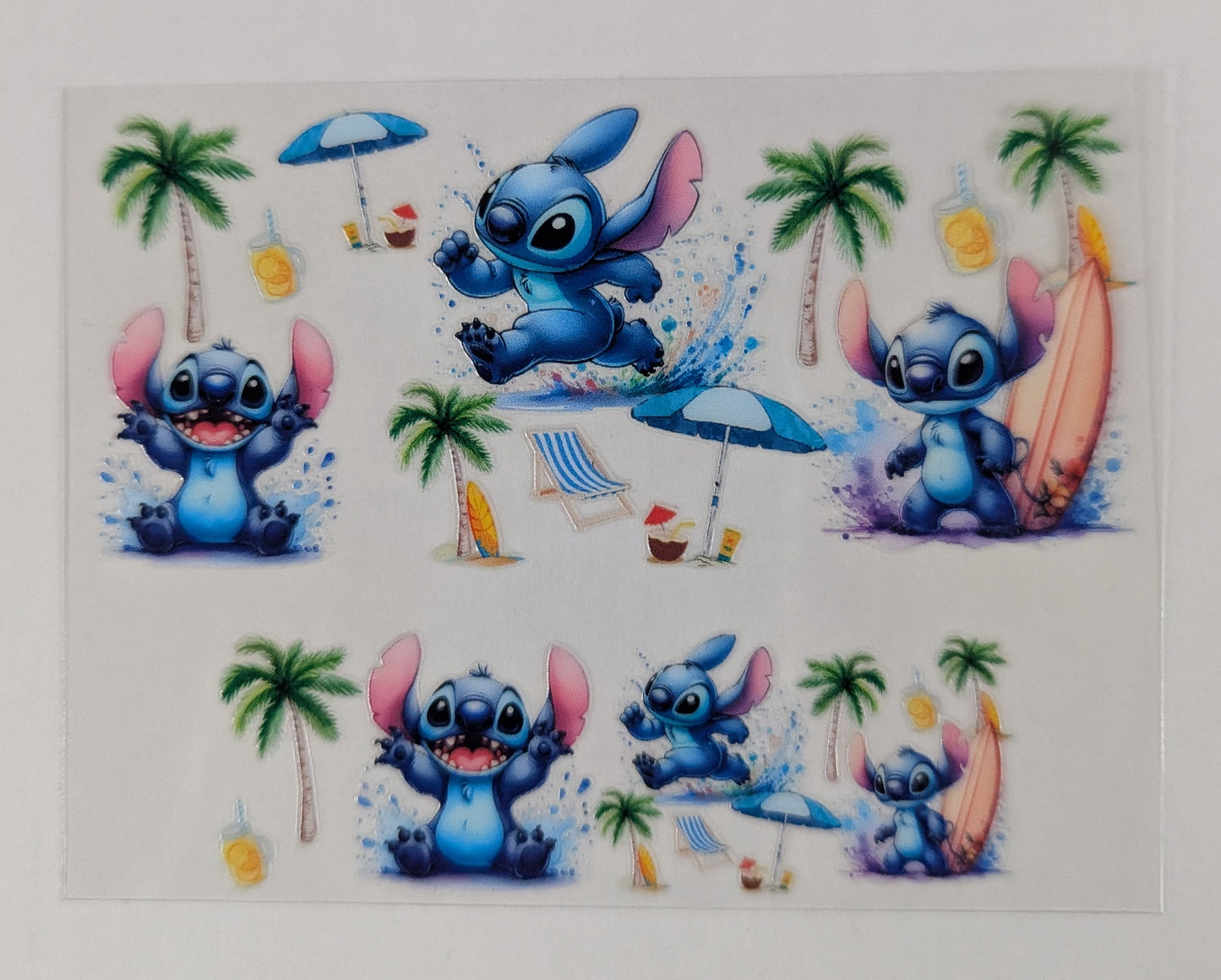 Mini Tumbler Keychain UV/DTF Wraps - Blue Alien - Multiple Designs Available