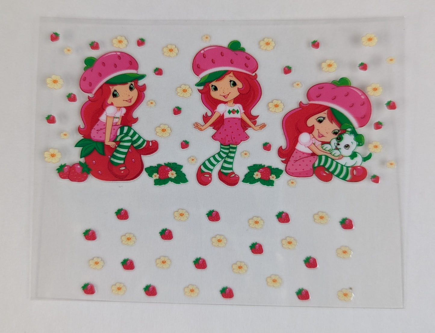 Mini Tumbler Keychain UV/DTF Wraps - Strawberry Girl - Multiple Designs Available