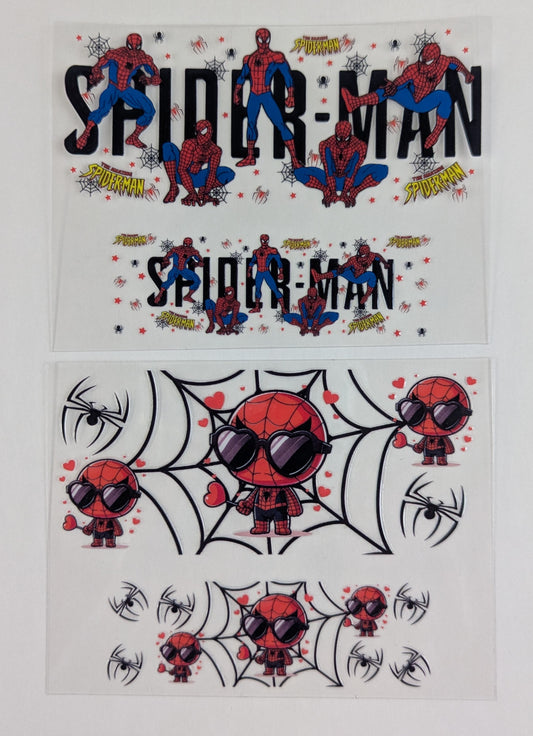 Mini Tumbler Keychain UV/DTF Wraps - Spider 1 - Multiple Designs Available