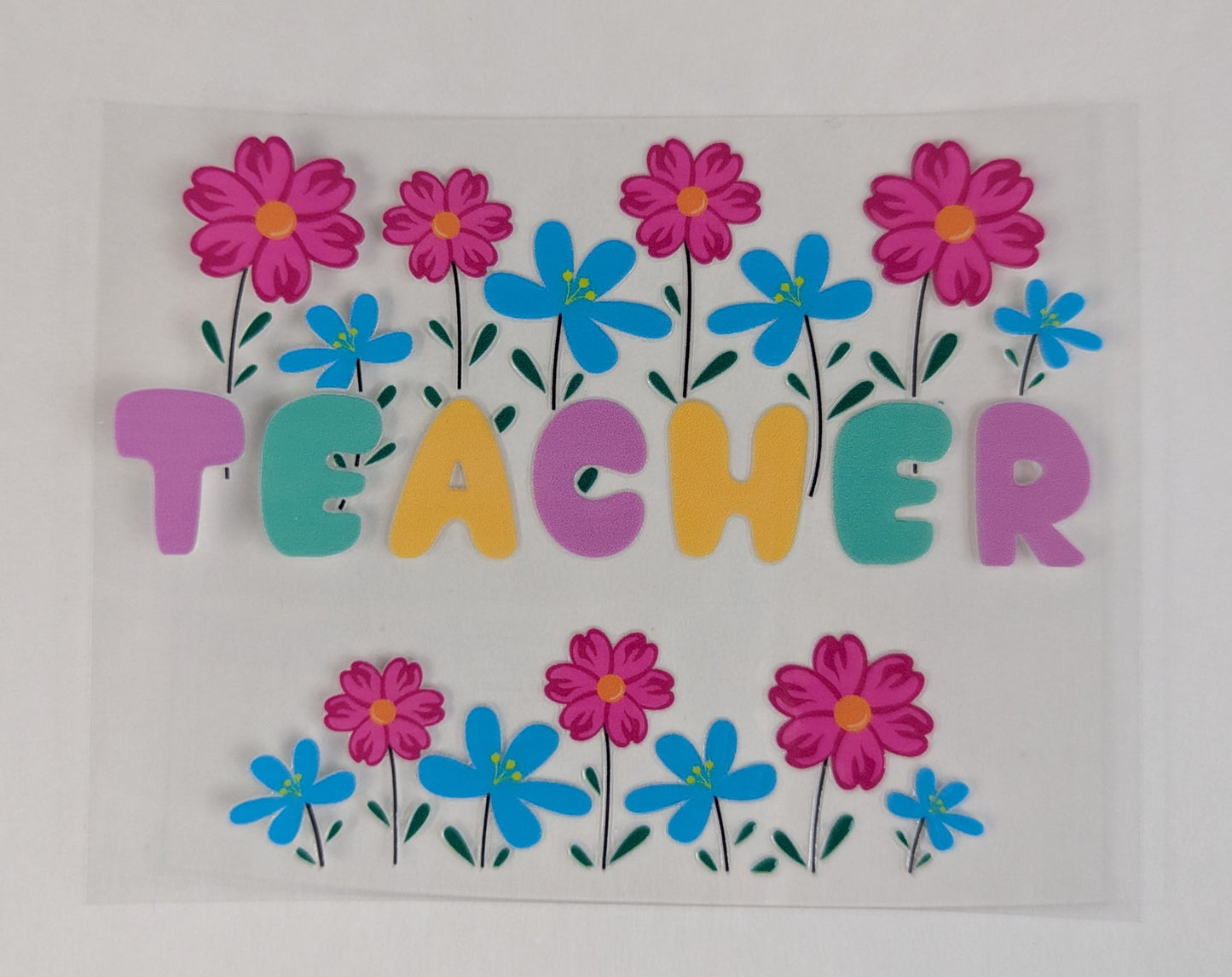 Mini Tumbler Keychain UV/DTF Wraps - Teacher - Multiple Designs Available
