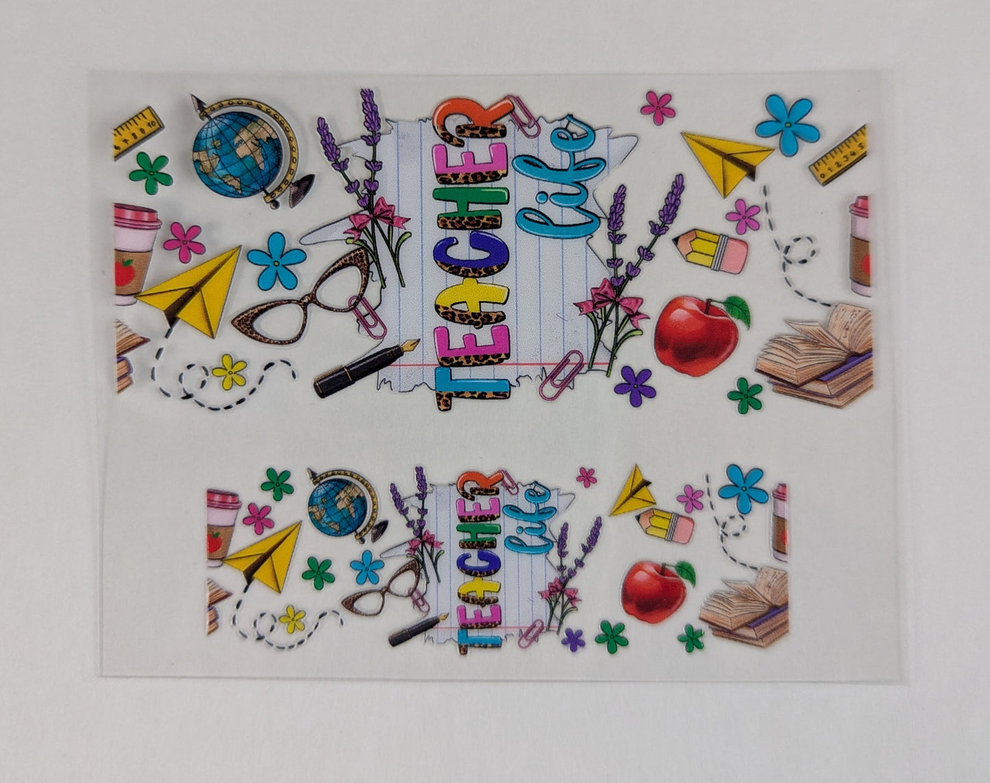 Mini Tumbler Keychain UV/DTF Wraps - Teacher - Multiple Designs Available