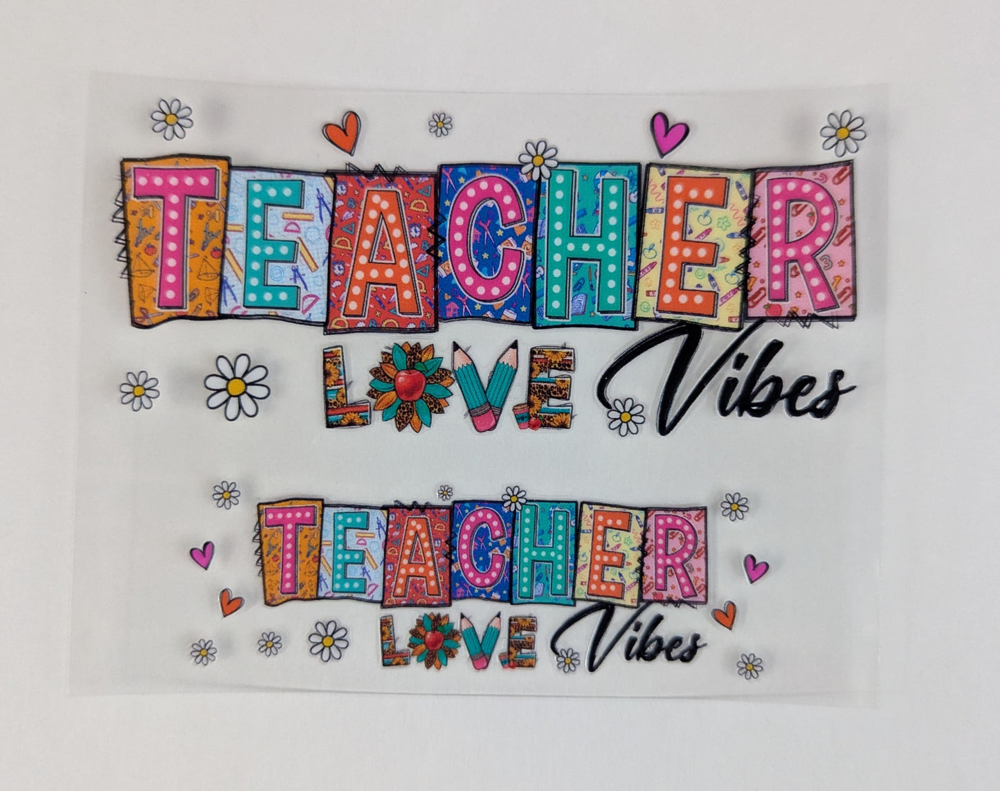 Mini Tumbler Keychain UV/DTF Wraps - Teacher - Multiple Designs Available