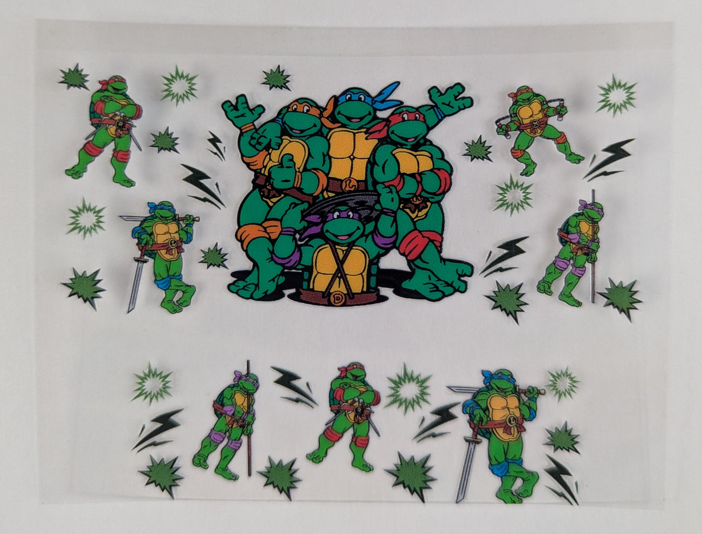 Mini Tumbler Keychain UV/DTF Wraps - TMNT