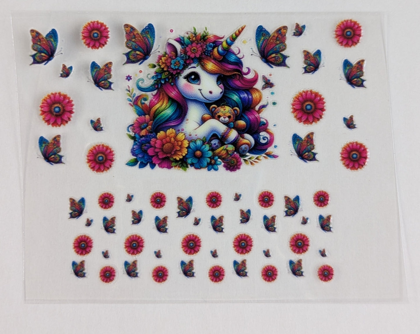 Mini Tumbler Keychain UV/DTF Wraps - Unicorn