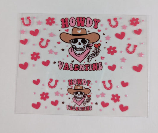 Mini Tumbler Keychain UV/DTF Wraps - Valentine