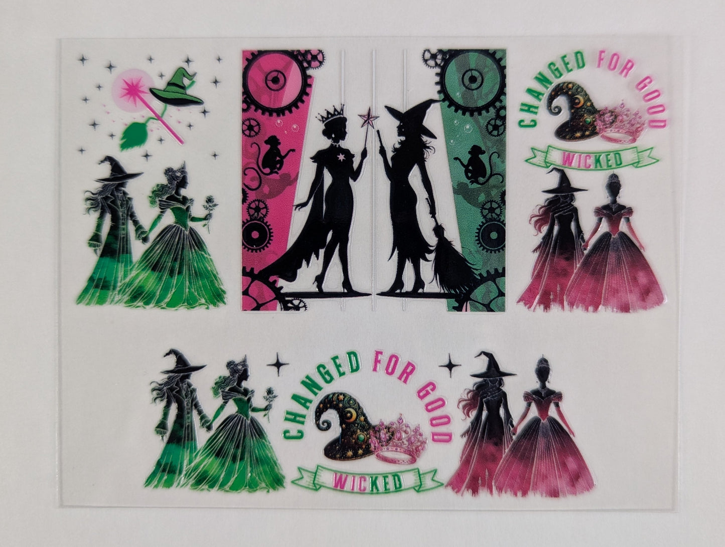 Mini Tumbler Keychain UV/DTF Wraps - Wicked - Multiple Designs Available