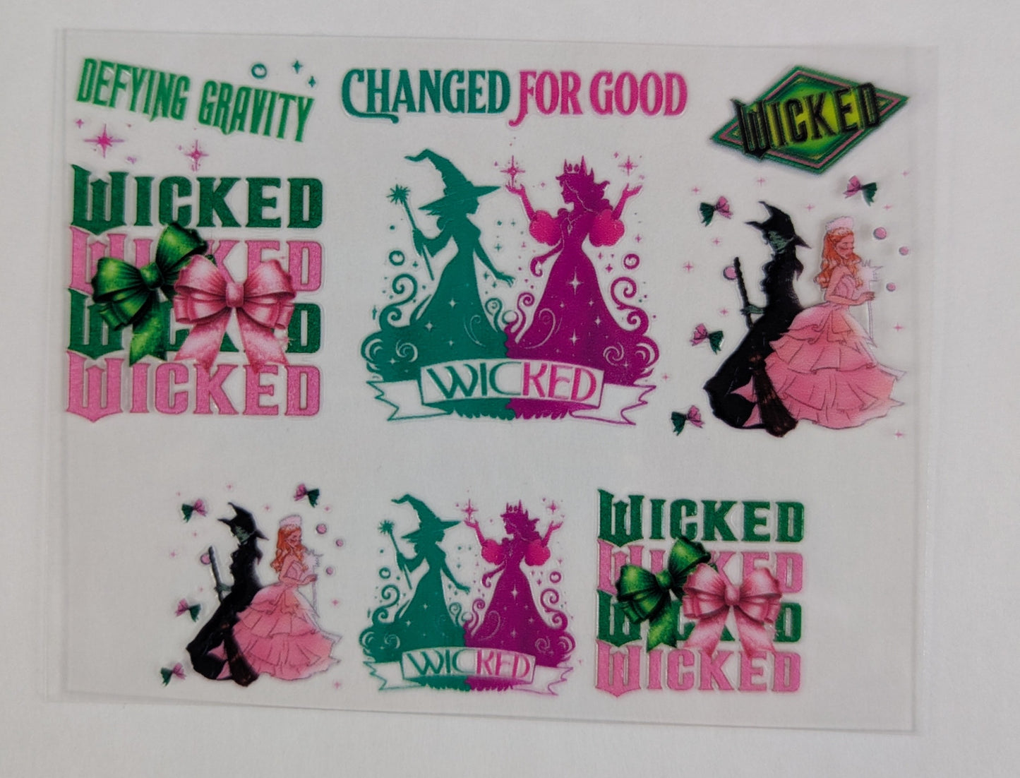 Mini Tumbler Keychain UV/DTF Wraps - Wicked - Multiple Designs Available