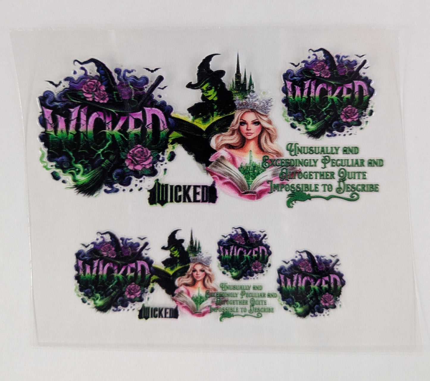 Mini Tumbler Keychain UV/DTF Wraps - Wicked - Multiple Designs Available