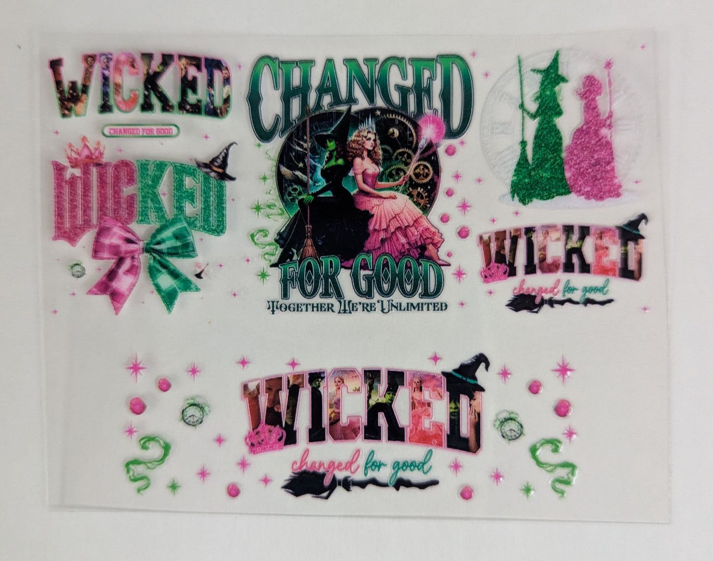 Mini Tumbler Keychain UV/DTF Wraps - Wicked - Multiple Designs Available