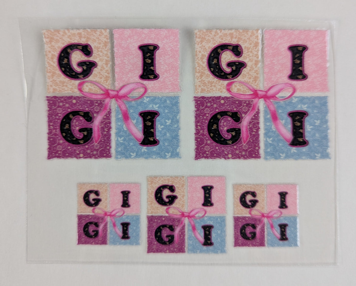 Mini Tumbler Keychain UV/DTF Wraps - Gigi - Multiple Designs Available