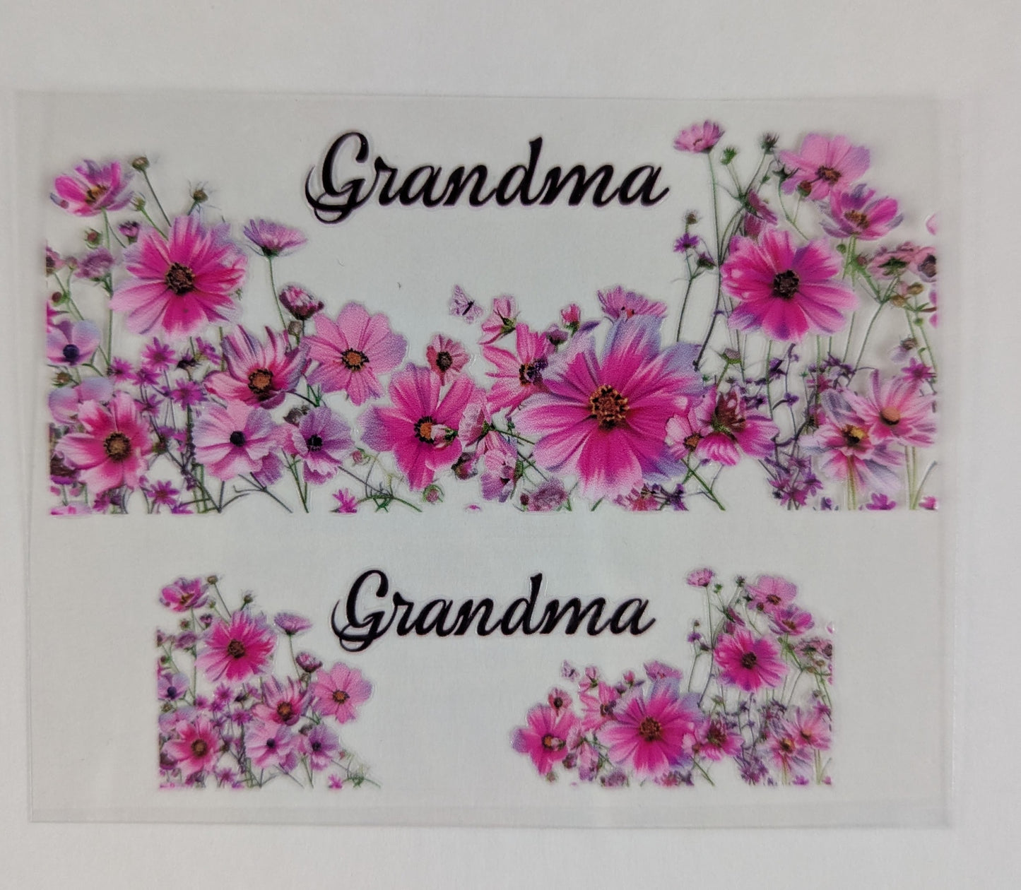 Mini Tumbler Keychain UV/DTF Wraps - Grandma - Multiple Designs Available
