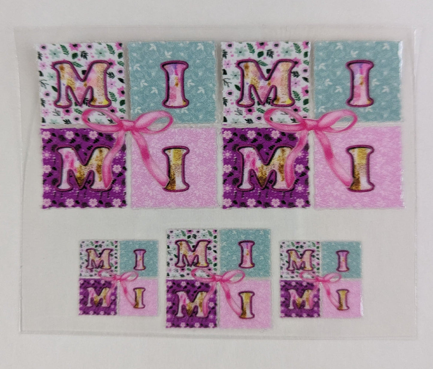 Mini Tumbler Keychain UV/DTF Wraps - Mimi - Multiple Designs Available