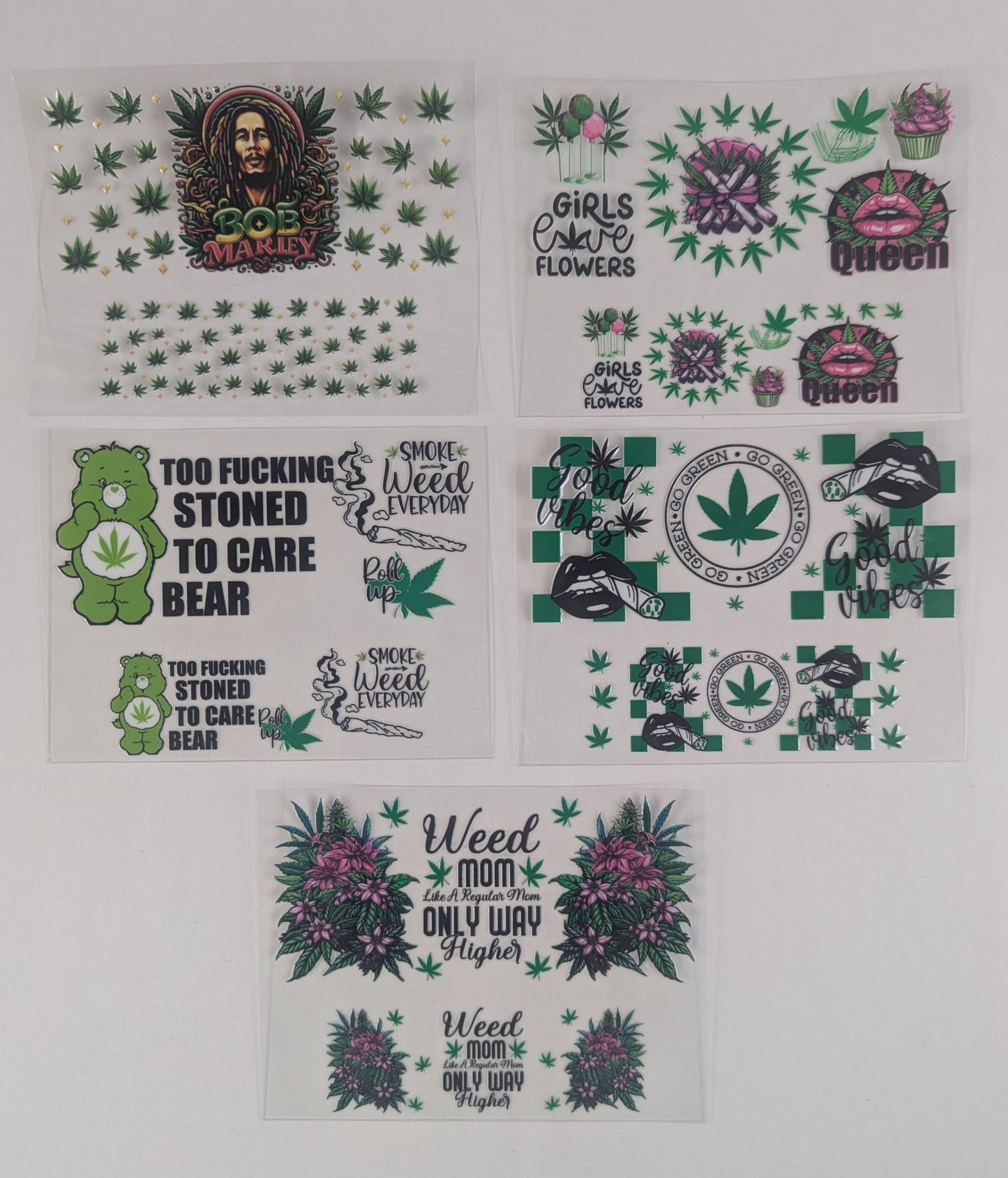 Mini Tumbler Keychain UV/DTF Wraps - 420 - Multiple Designs Available