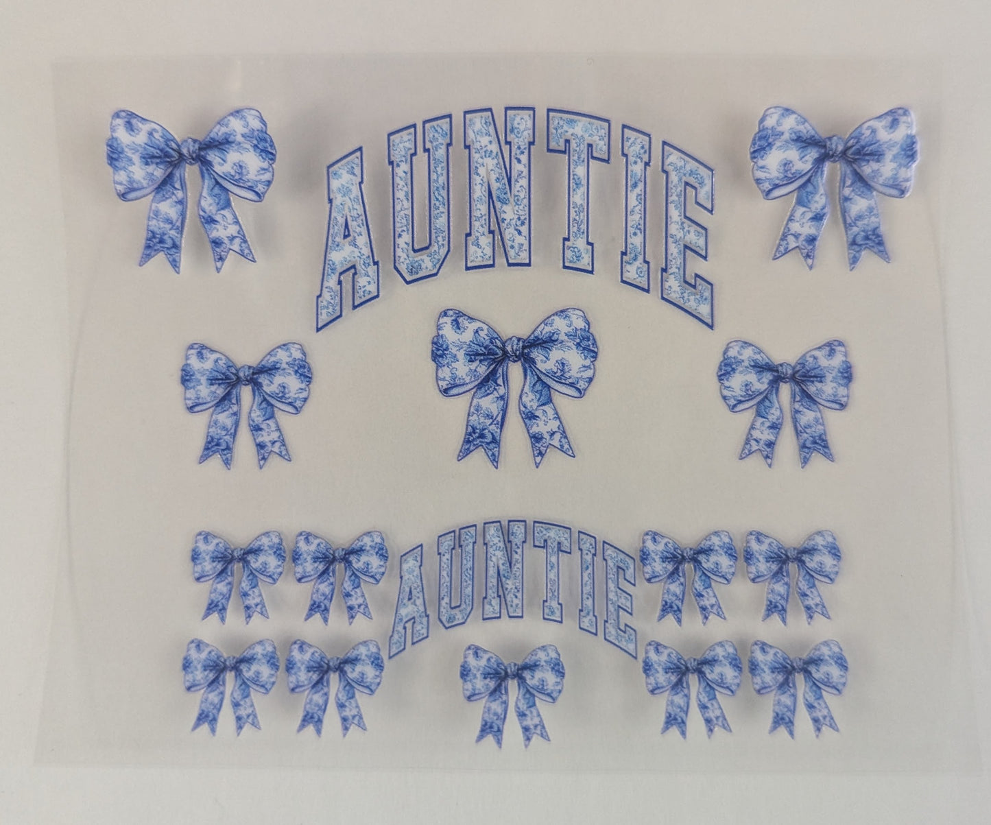 Mini Tumbler Keychain UV/DTF Wraps - Aunt - Multiple Designs Available