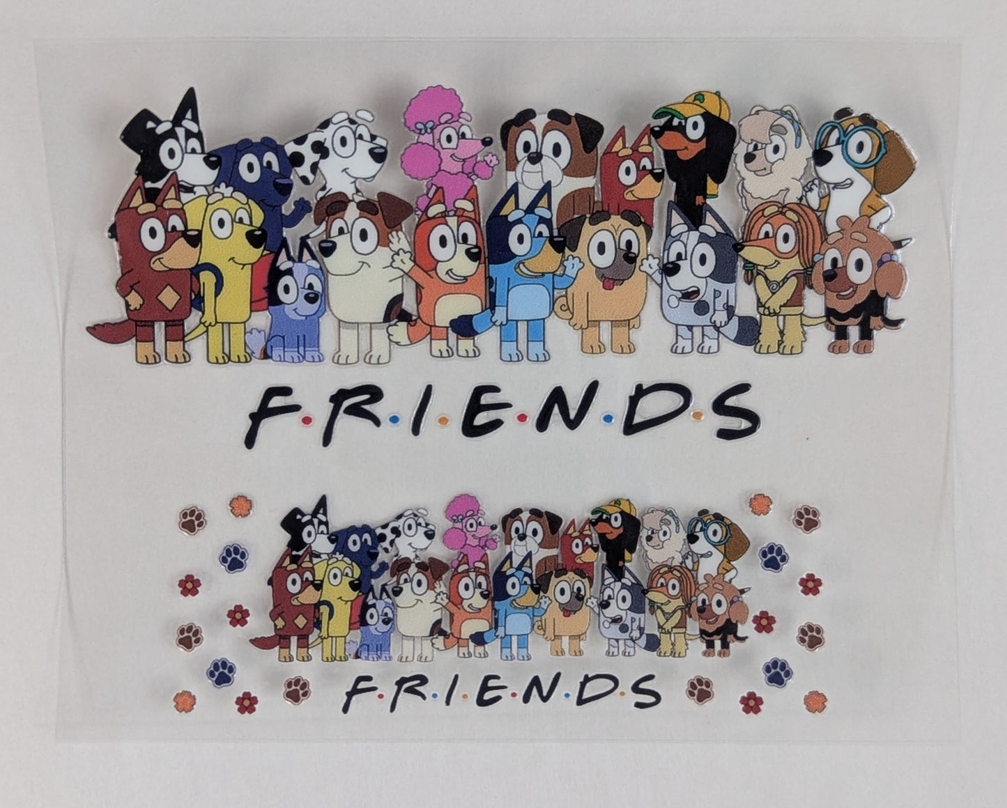 Mini Tumbler Keychain UV/DTF Wraps - Blue Dog - Multiple Designs Available