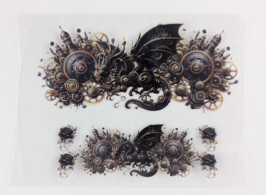 Mini Tumbler Keychain UV/DTF Wraps - Dragon