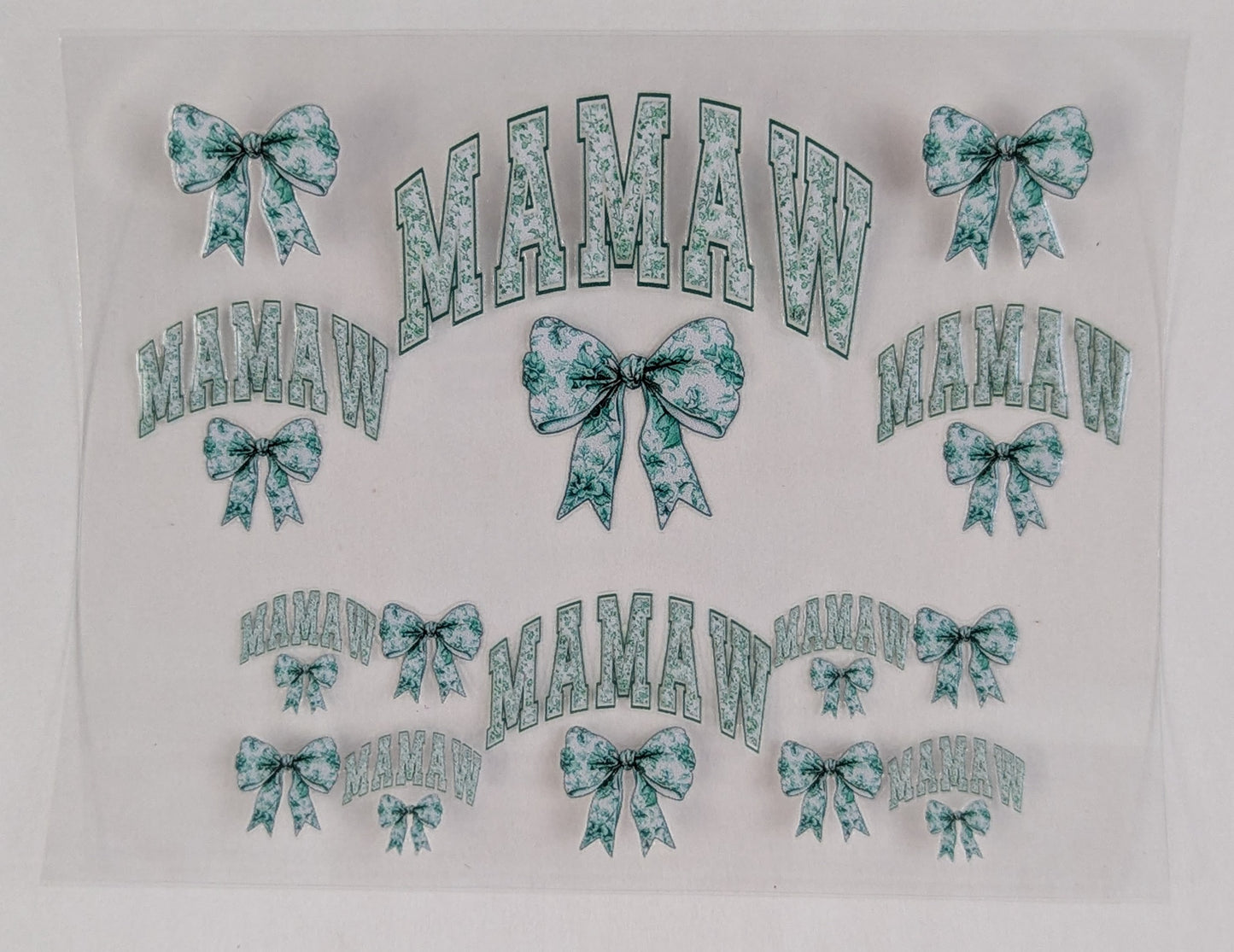 Mini Tumbler Keychain UV/DTF Wraps - Mamaw - Multiple Designs Available