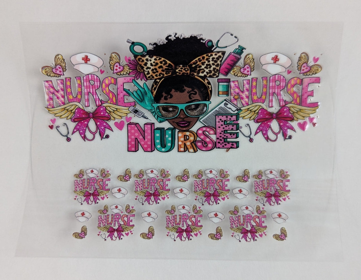 Mini Tumbler Keychain UV/DTF Wraps - Nurse - Multiple Designs Available
