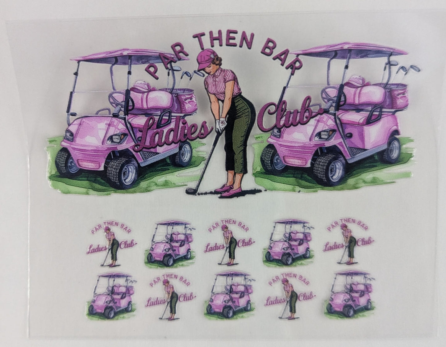 Mini Tumbler Keychain UV/DTF Wraps - Golf - Multiple Designs Available