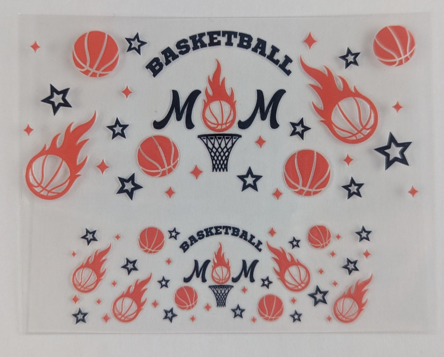 Mini Tumbler Keychain UV/DTF Wraps - Basketball Mom
