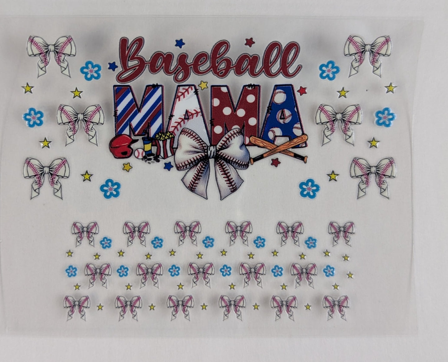 Mini Tumbler Keychain UV/DTF Wraps - Baseball / T-Ball Mom - Multiple Designs Available