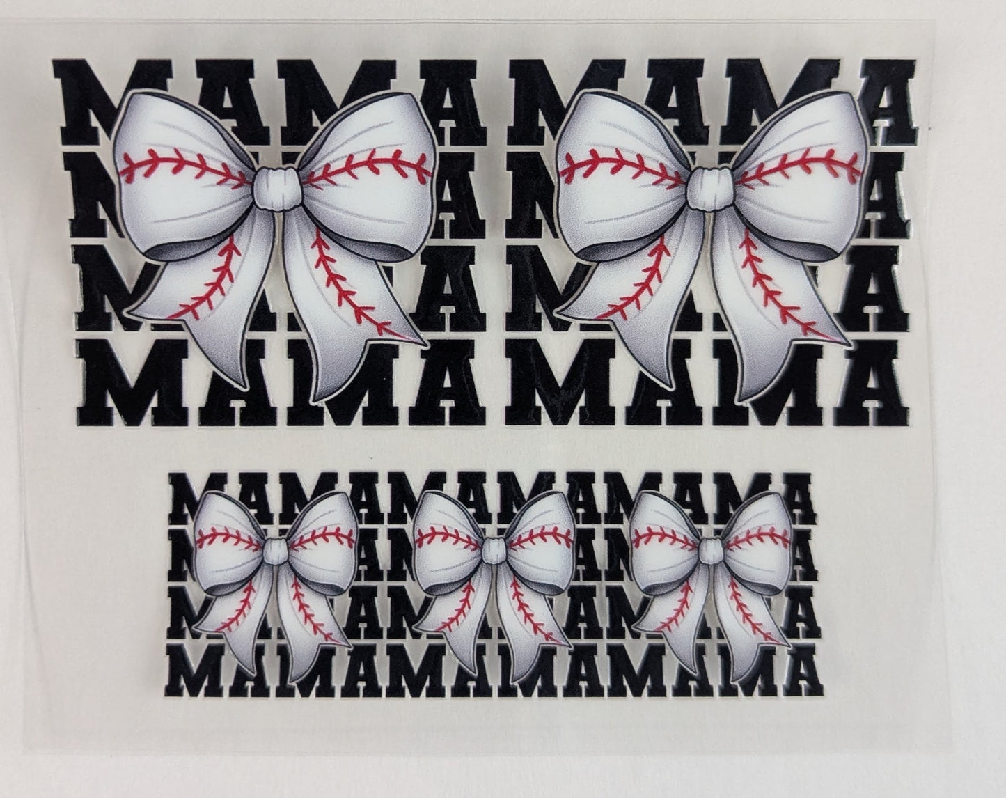 Mini Tumbler Keychain UV/DTF Wraps - Baseball / T-Ball Mom - Multiple Designs Available