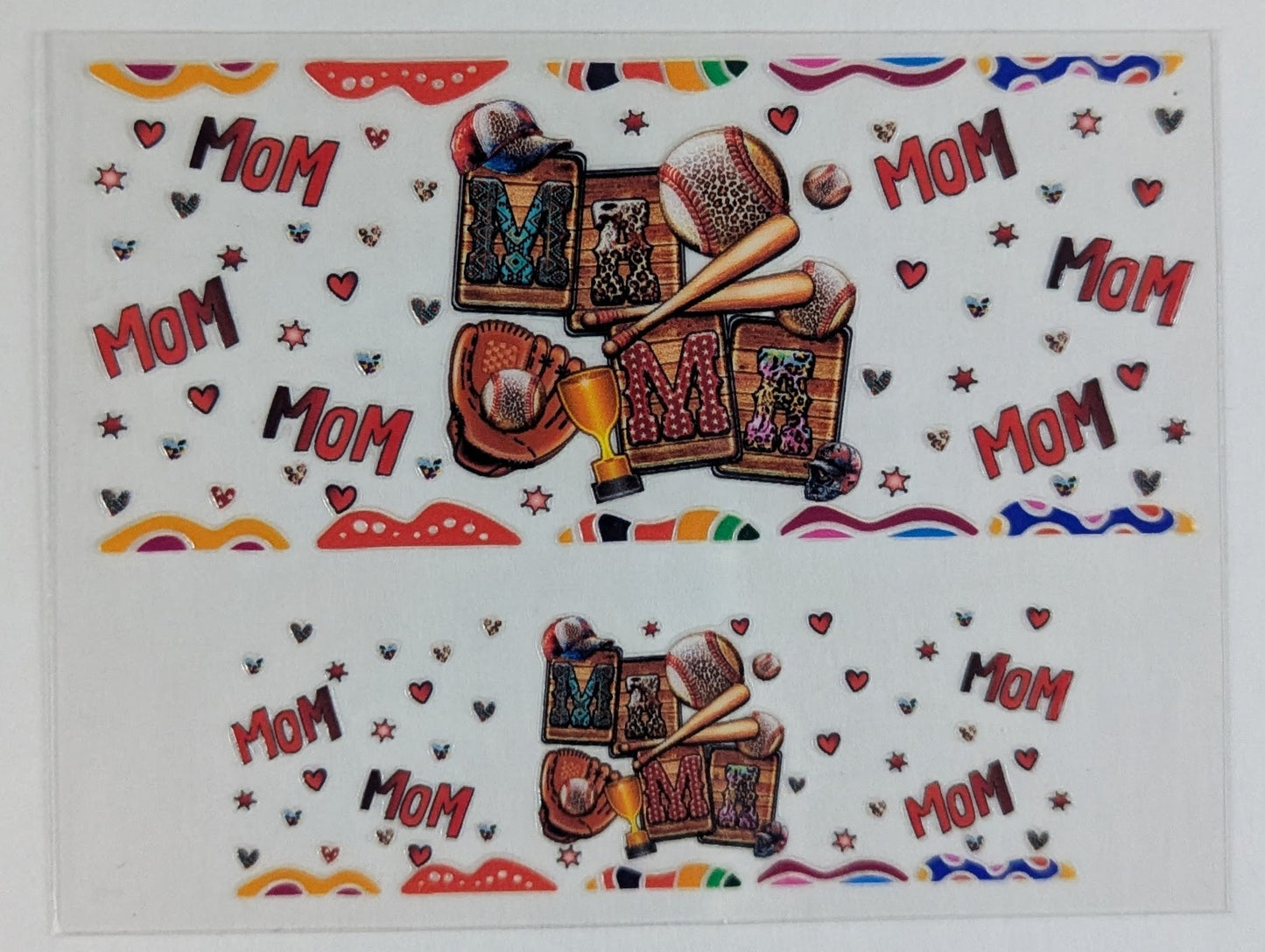Mini Tumbler Keychain UV/DTF Wraps - Baseball / T-Ball Mom - Multiple Designs Available