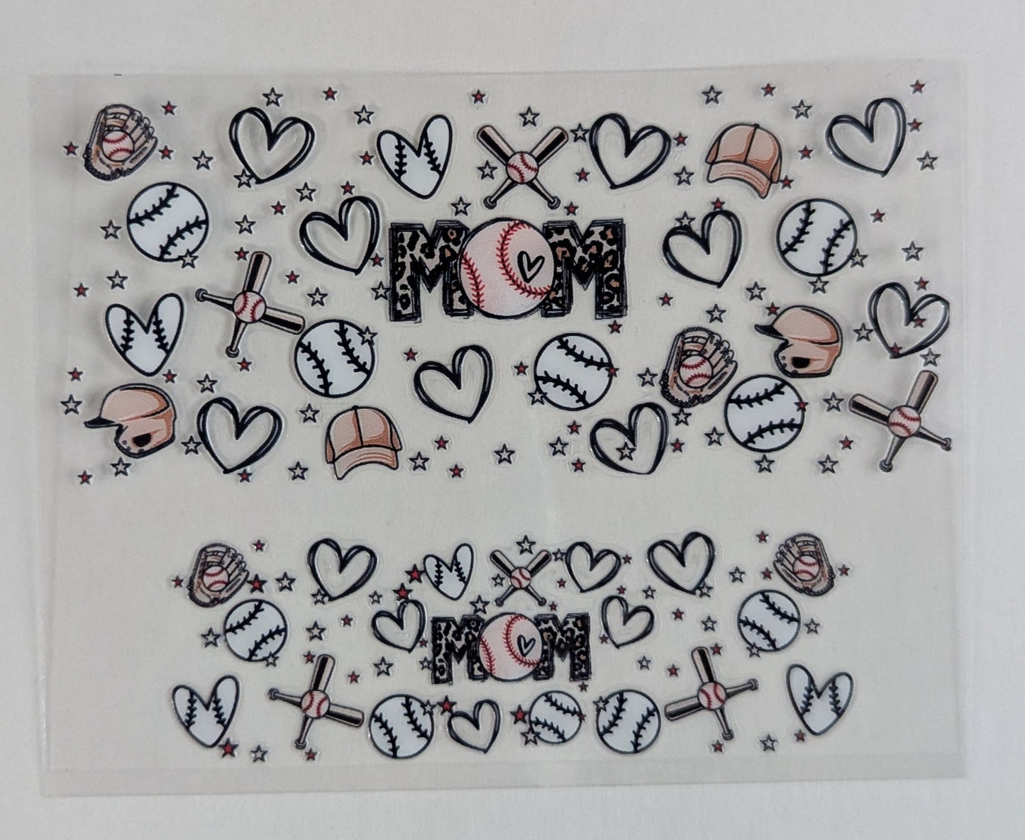 Mini Tumbler Keychain UV/DTF Wraps - Baseball / T-Ball Mom - Multiple Designs Available