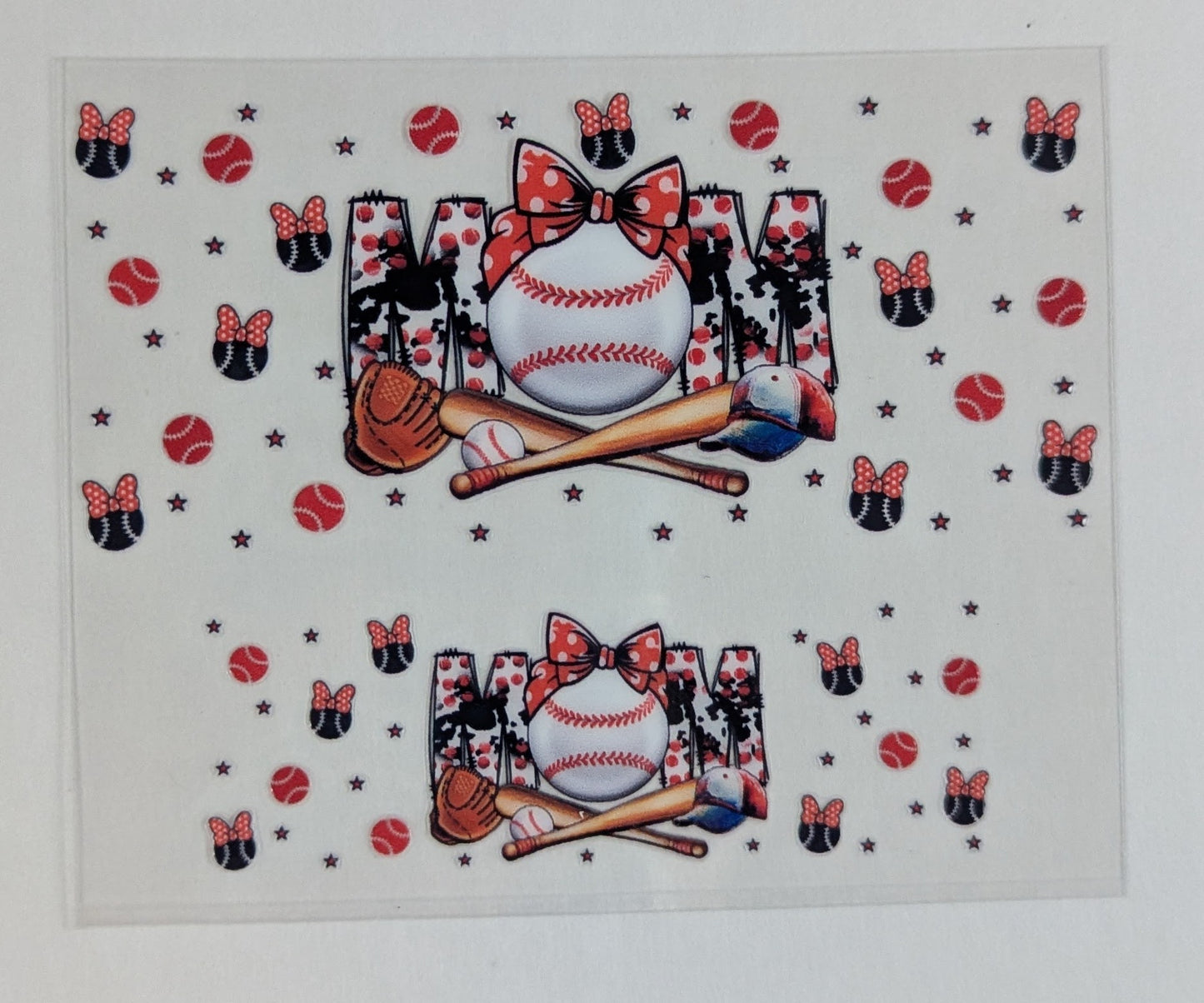 Mini Tumbler Keychain UV/DTF Wraps - Baseball / T-Ball Mom - Multiple Designs Available