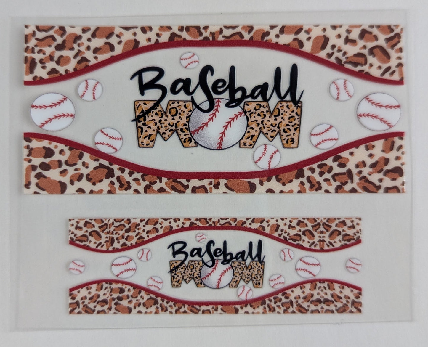 Mini Tumbler Keychain UV/DTF Wraps - Baseball / T-Ball Mom - Multiple Designs Available