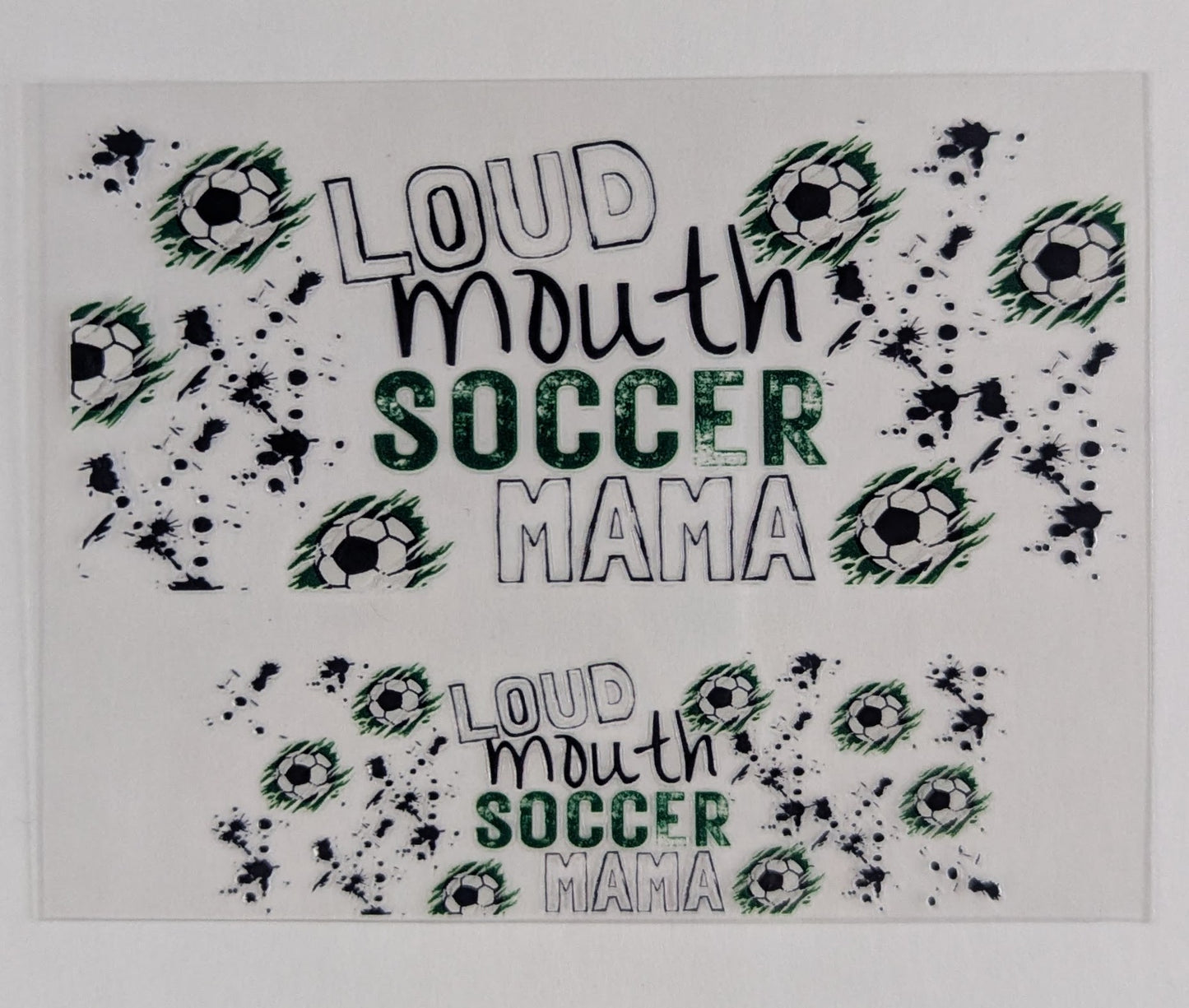 Mini Tumbler Keychain UV/DTF Wraps - Soccer Mom - Multiple Designs Available