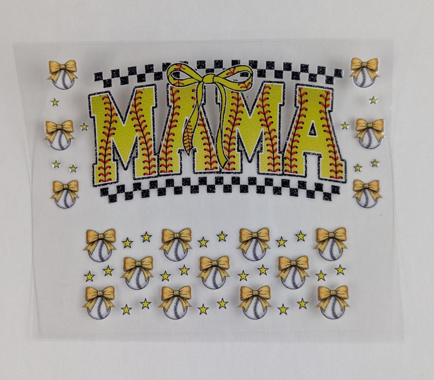Mini Tumbler Keychain UV/DTF Wraps - Softball Mom - Multiple Designs Available