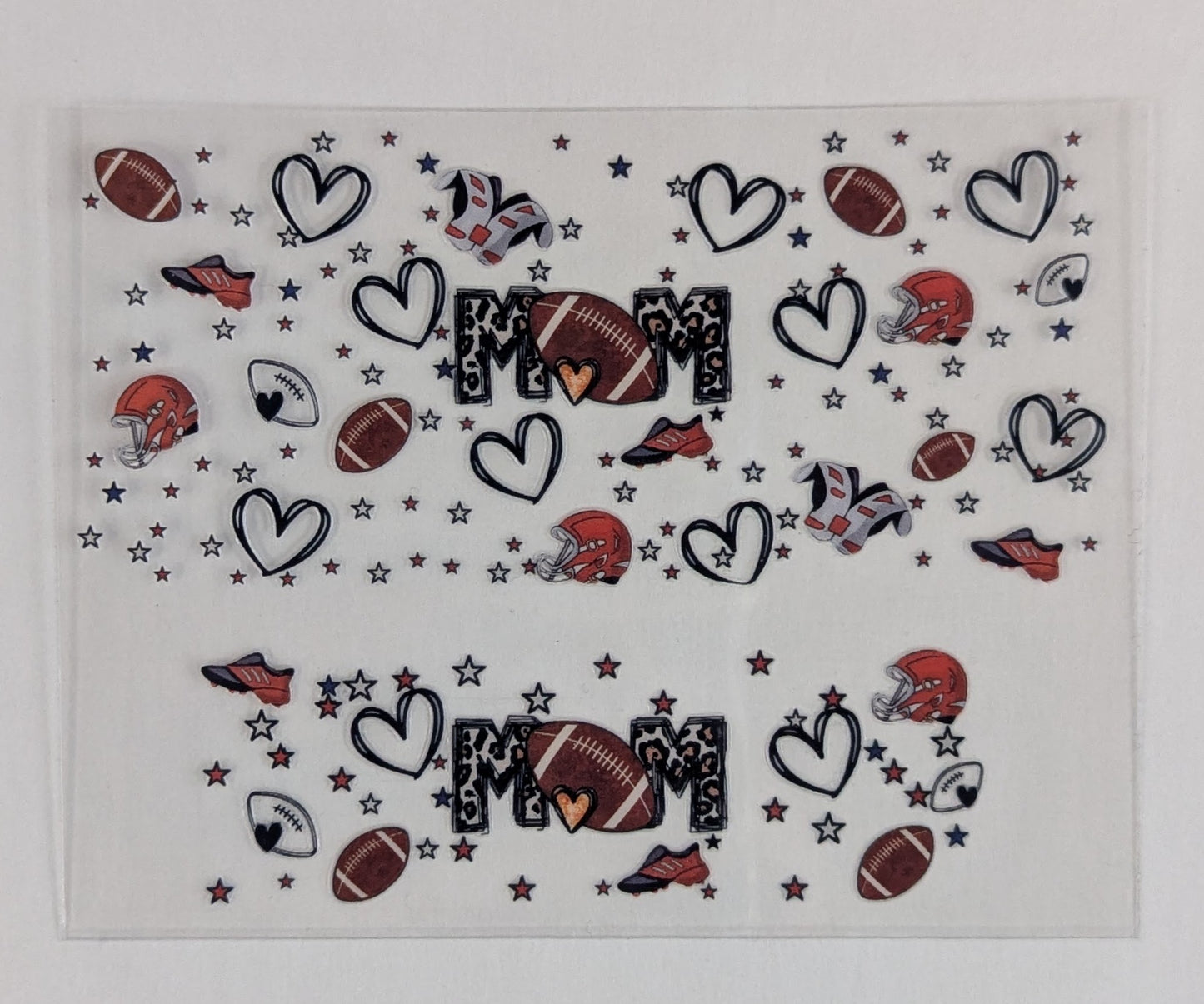 Mini Tumbler Keychain UV/DTF Wraps - Football Mom - Multiple Designs Available