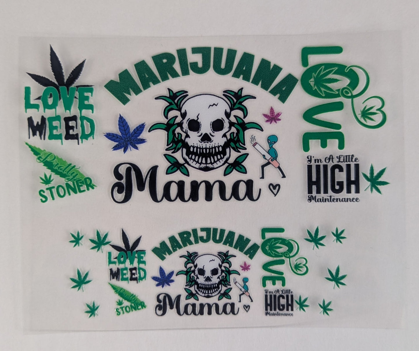 Mini Tumbler Keychain UV/DTF Wraps - 420 - Multiple Designs Available