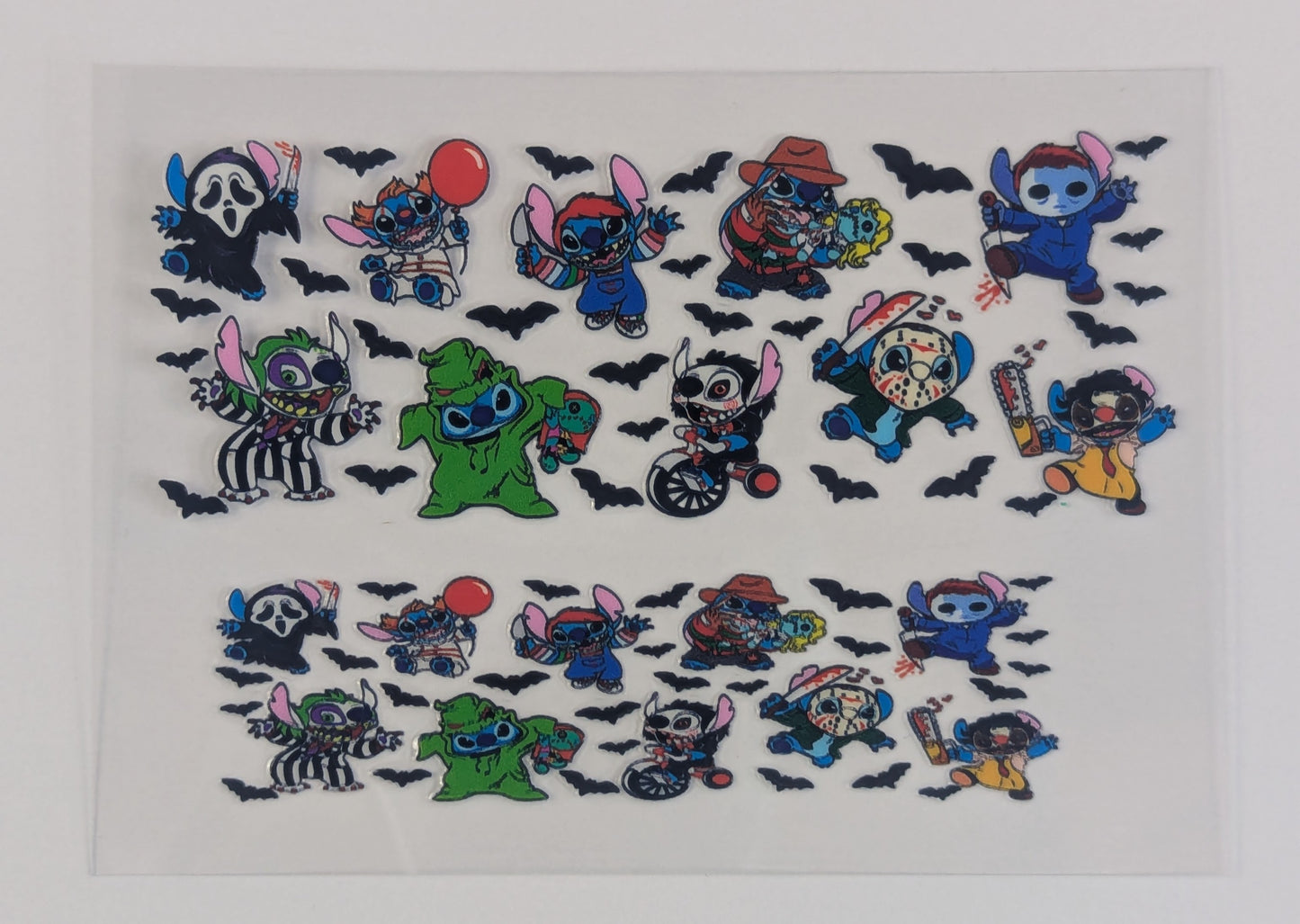 Mini Tumbler Keychain UV/DTF Wraps - Blue Alien + Girl - Multiple Designs Available