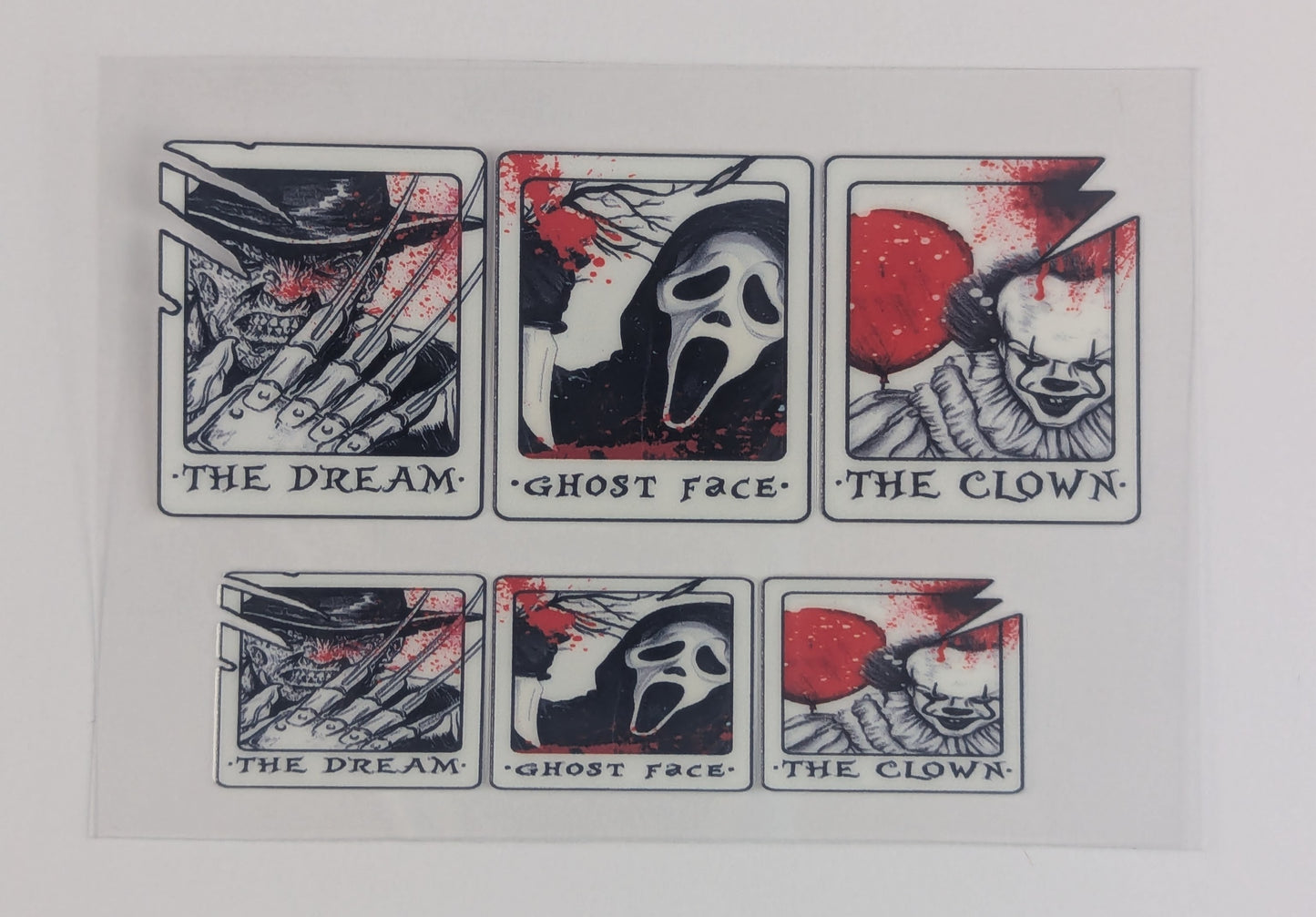 Mini Tumbler Keychain UV/DTF Wraps - Horror - Multiple Designs Available