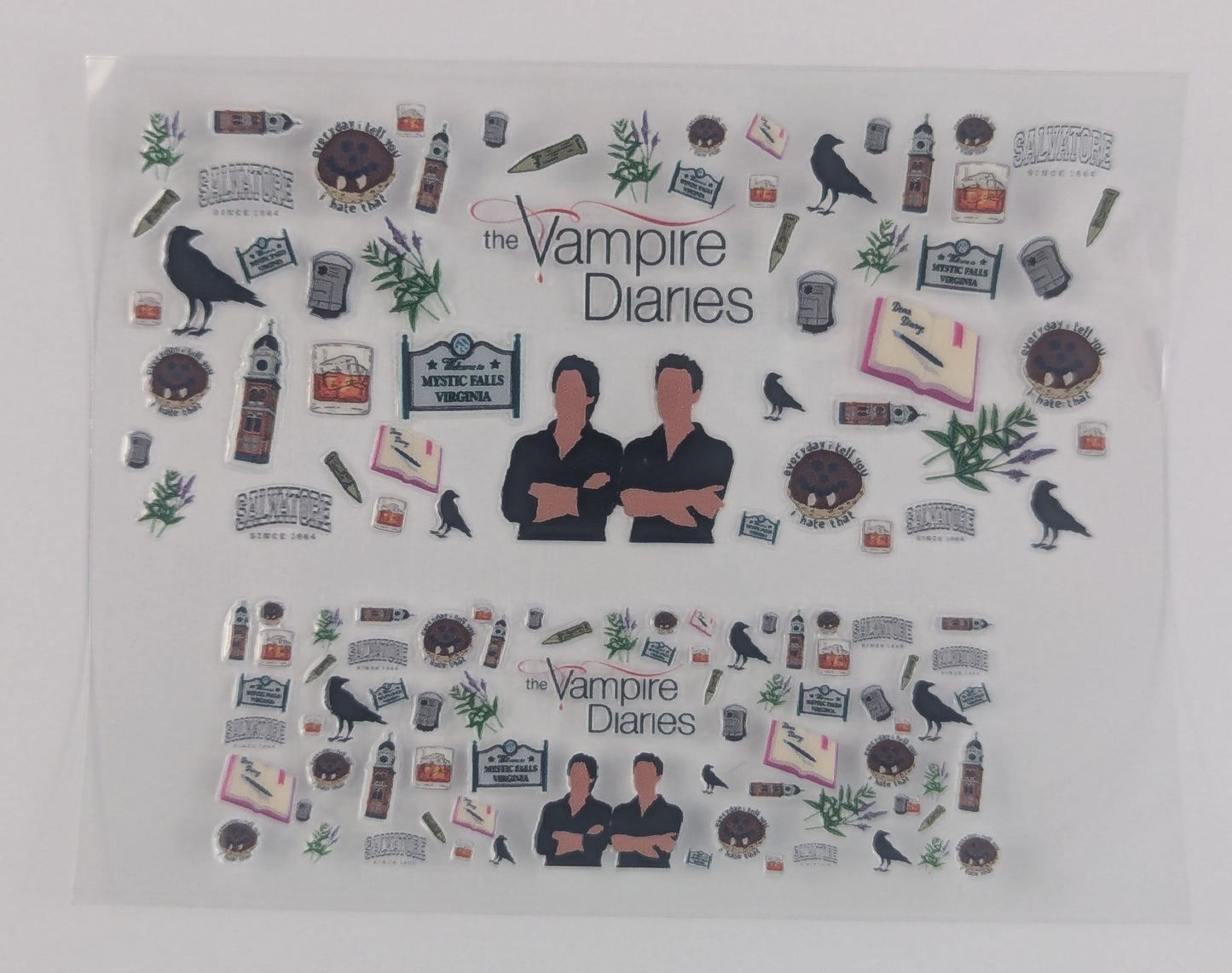 Mini Tumbler Keychain UV/DTF Wraps - Vampire Diaries