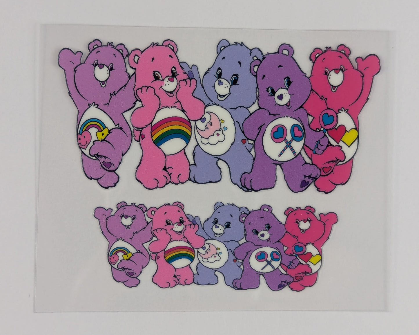 Mini Tumbler Keychain UV/DTF Wraps - Care Bear - Multiple Designs Available