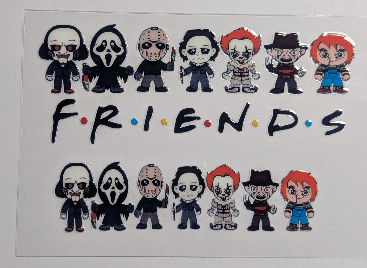 Mini Tumbler Keychain UV/DTF Wraps - Horror - Multiple Designs Available