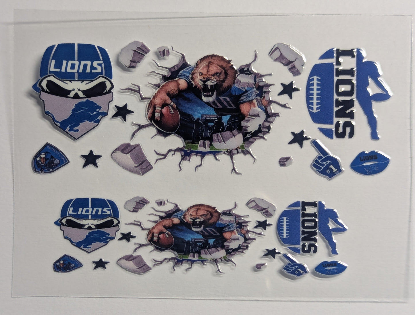 Mini Tumbler Keychain UV/DTF Wraps - Football 2 - Multiple Designs Available